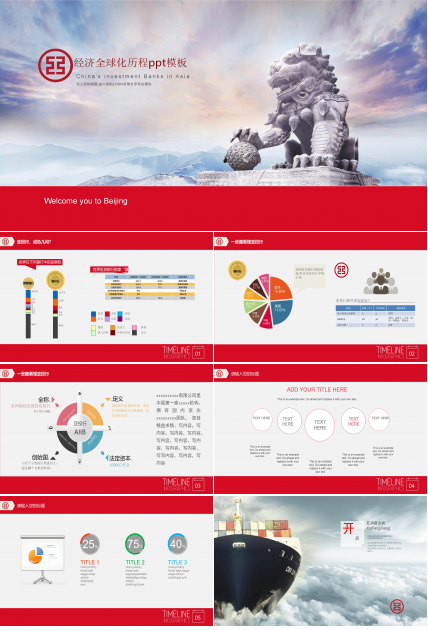 经济全球化历程ppt模板