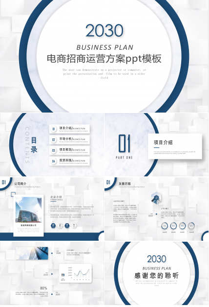 电商招商运营方案ppt模板