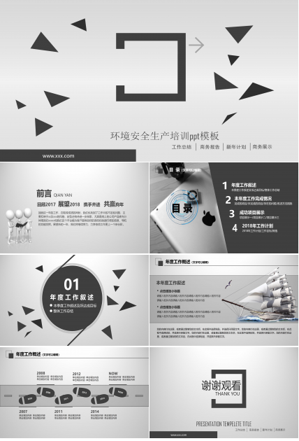 环境安全生产培训ppt模板