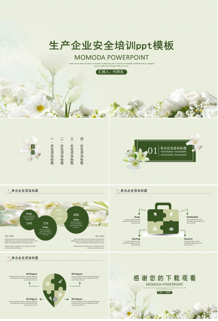 生产企业安全培训ppt模板