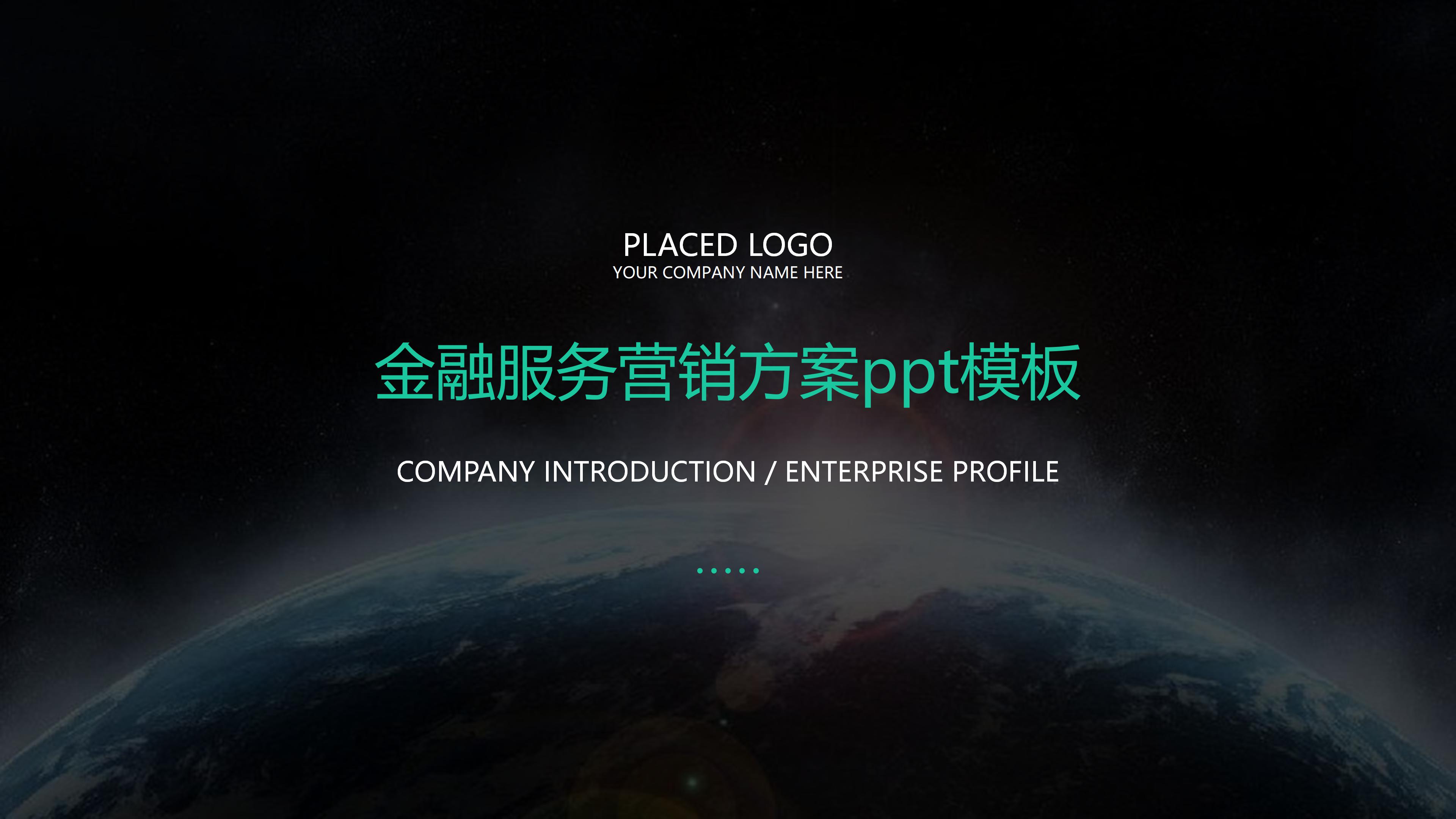 金融服务营销方案ppt模板