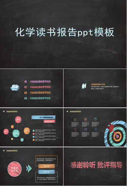 化学读书报告ppt模板