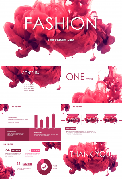 人员需求分析报告ppt模板