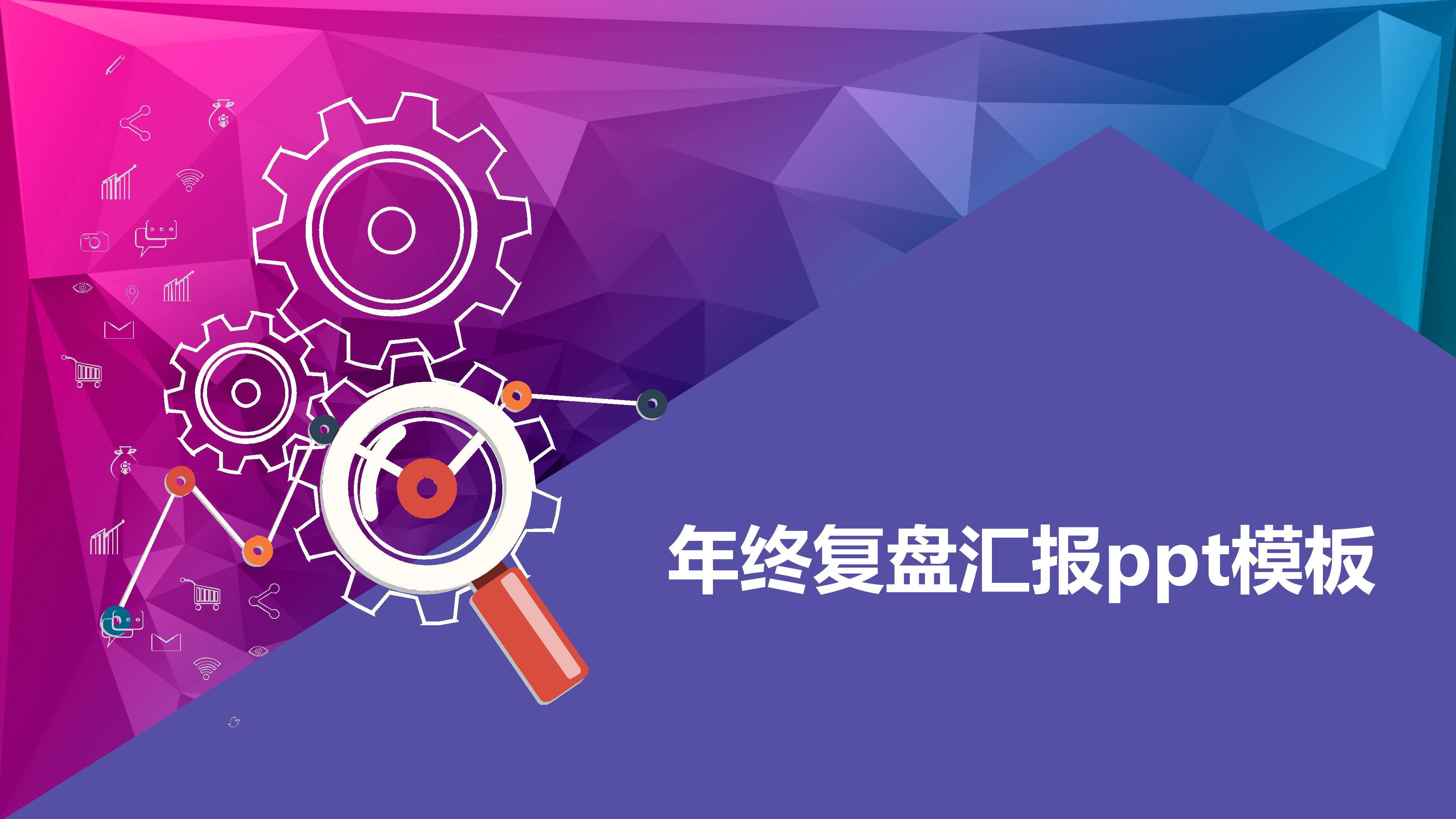 年终复盘汇报ppt模板