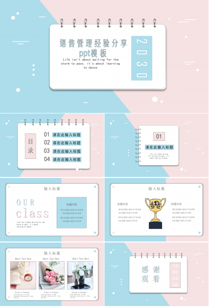 销售管理经验分享ppt模板