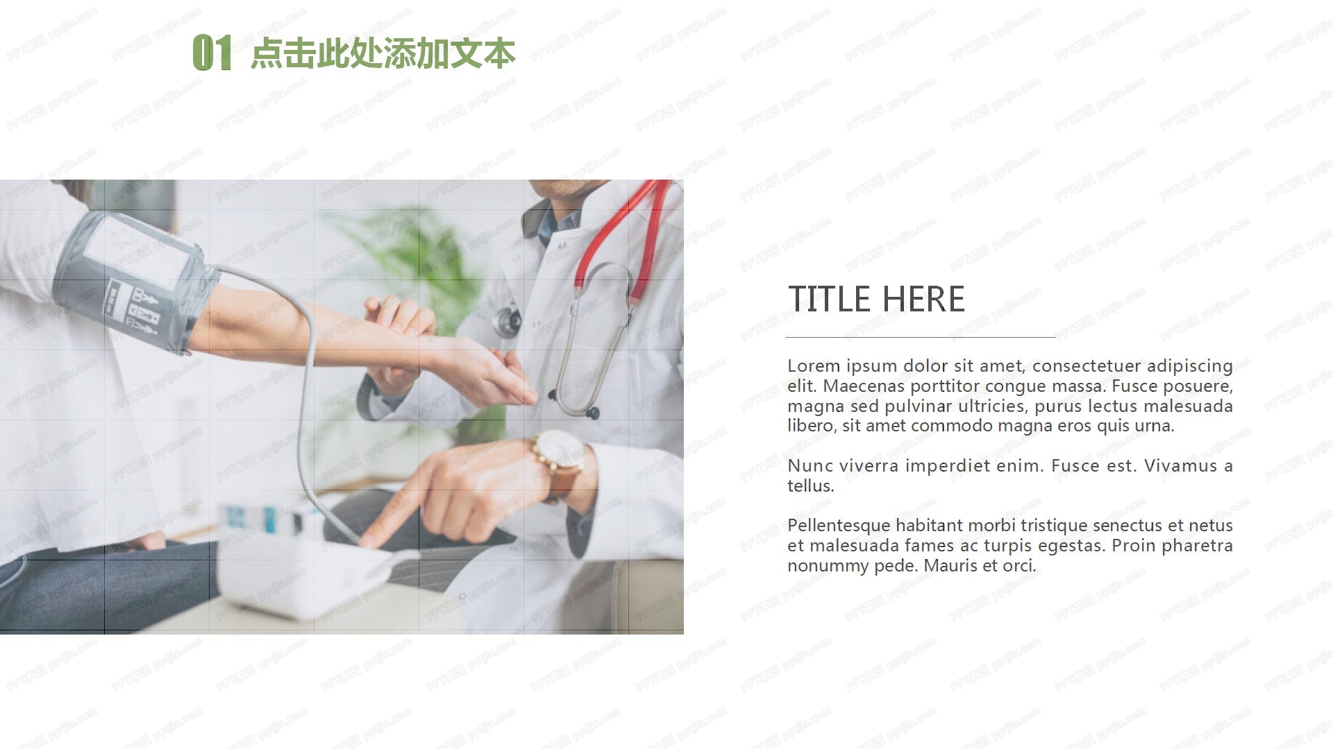 清新简洁护士护理工作计划ppt模板