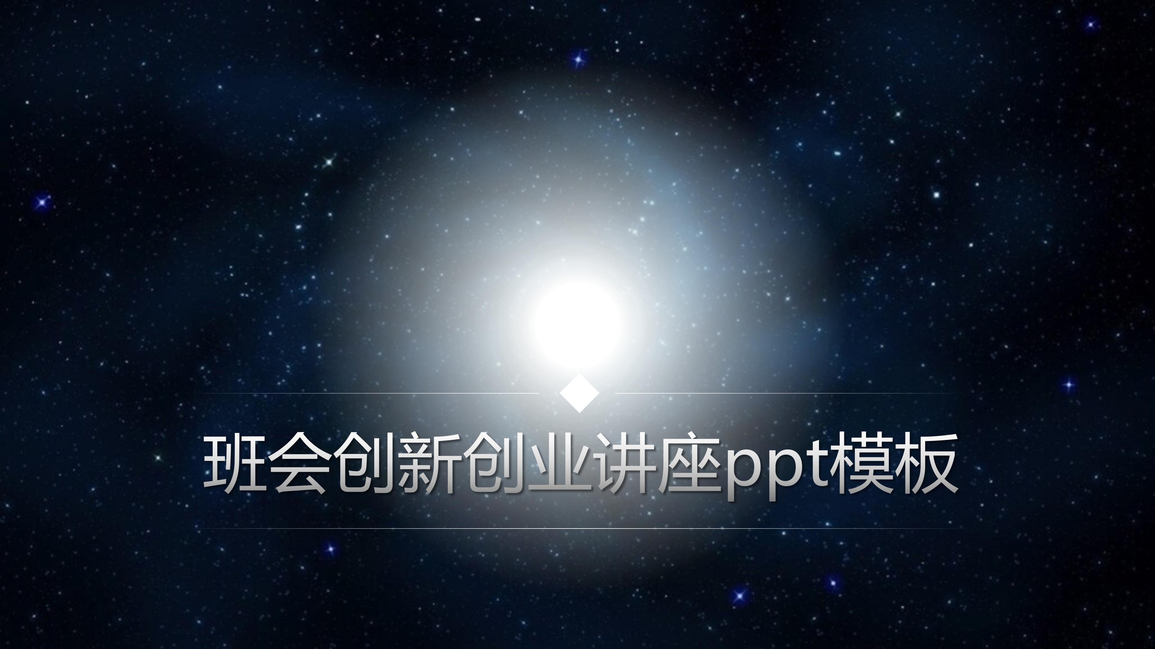 班会创新创业讲座ppt模板
