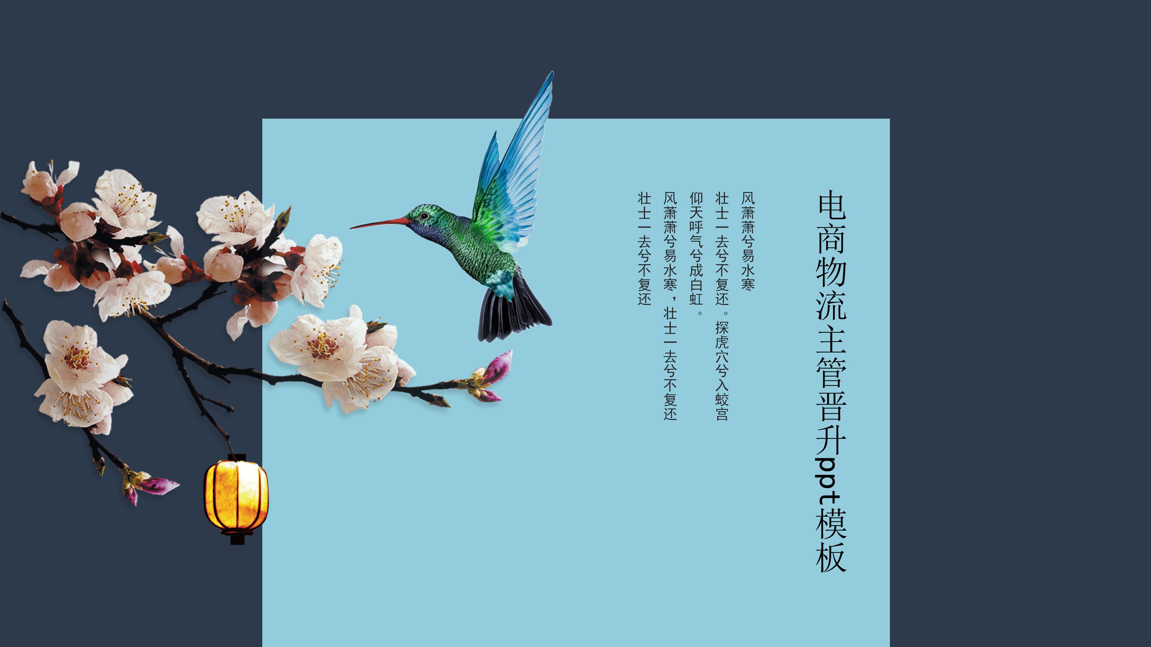 电商物流主管晋升ppt模板