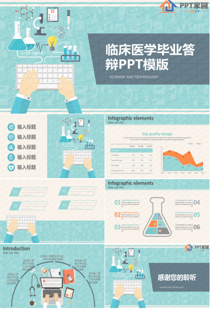 临床医学专业毕业答辩ppt模板