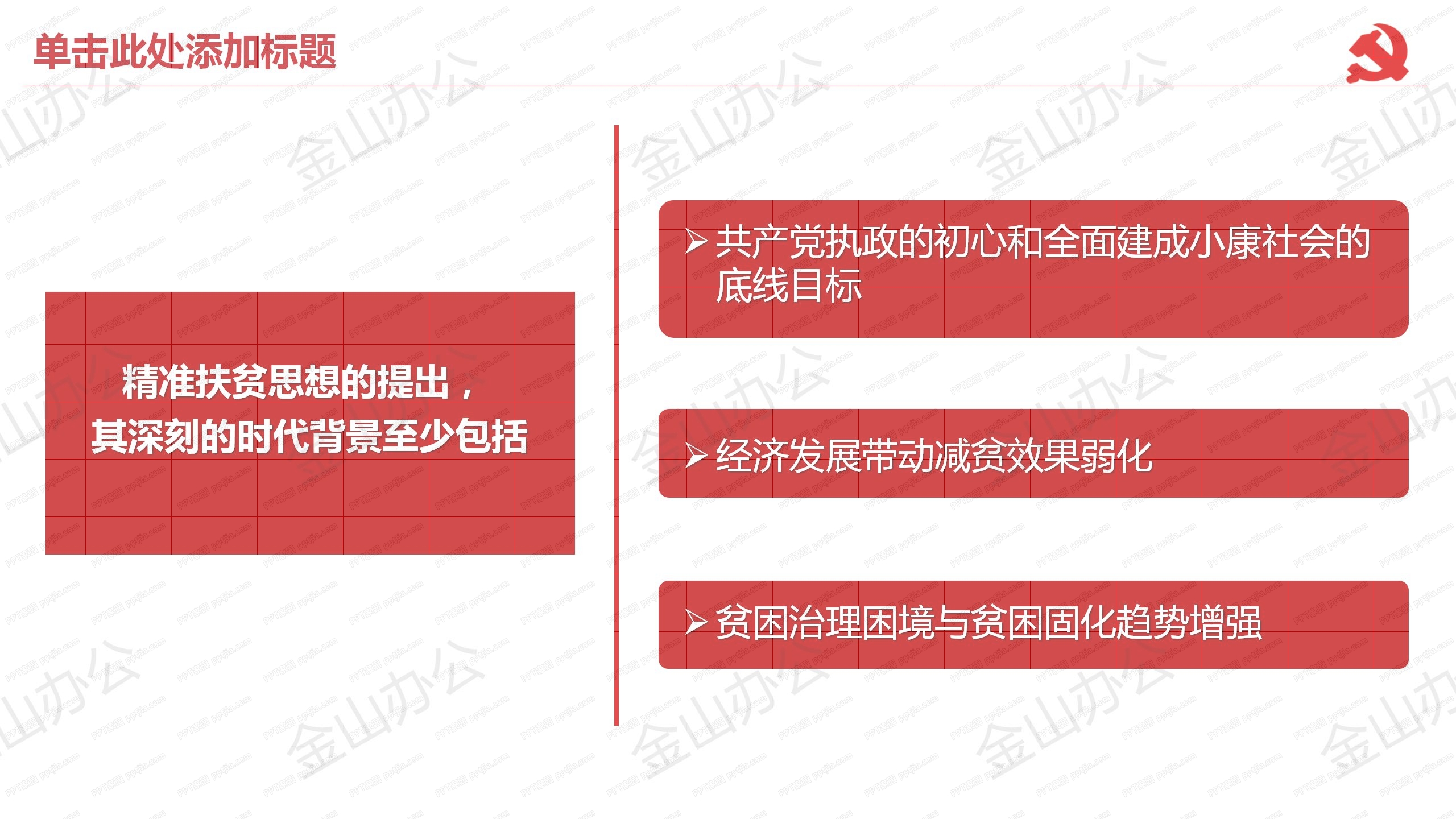 2020坚决打赢脱贫攻坚战工作汇报ppt模板