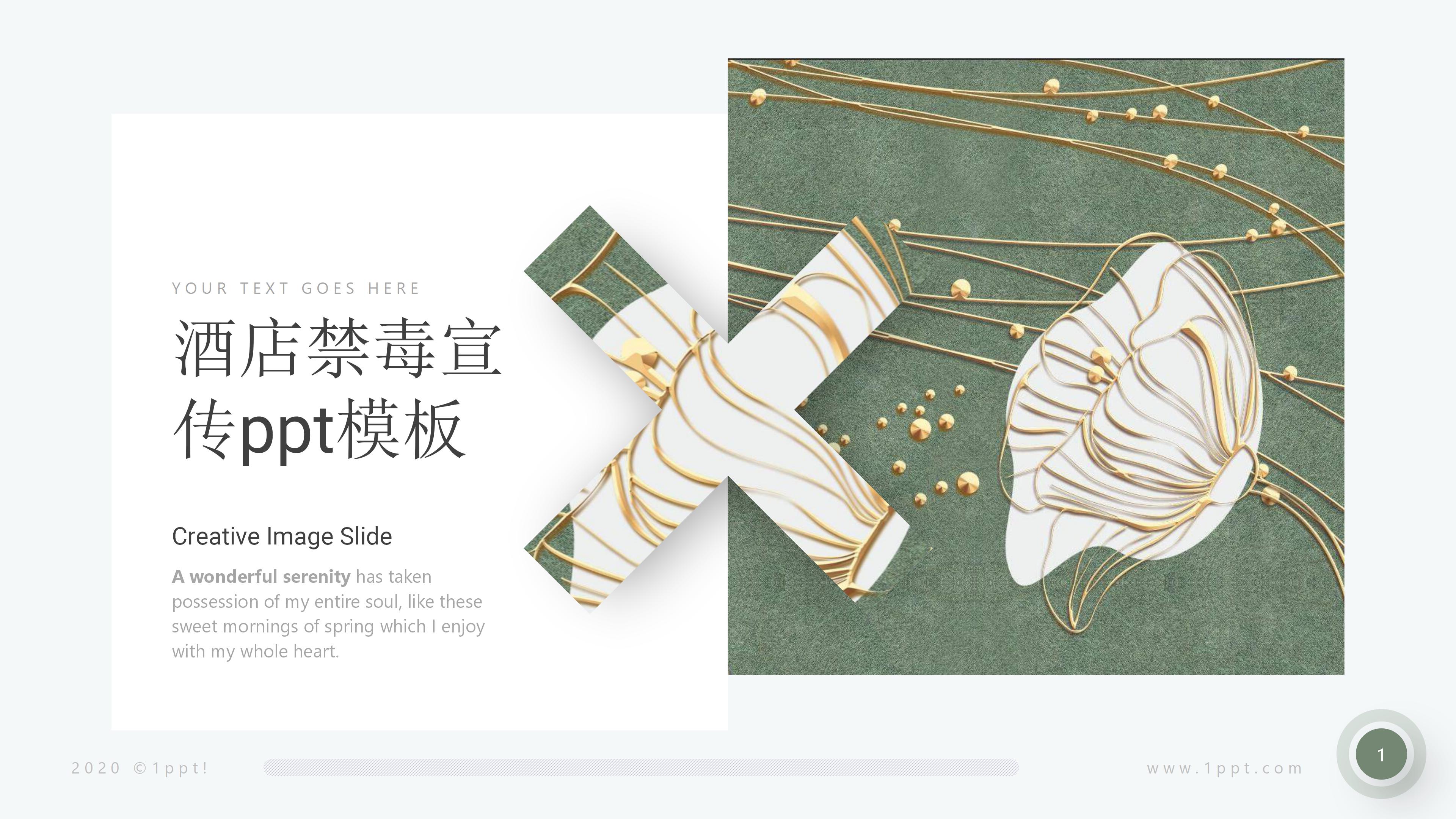 酒店禁毒宣传ppt模板