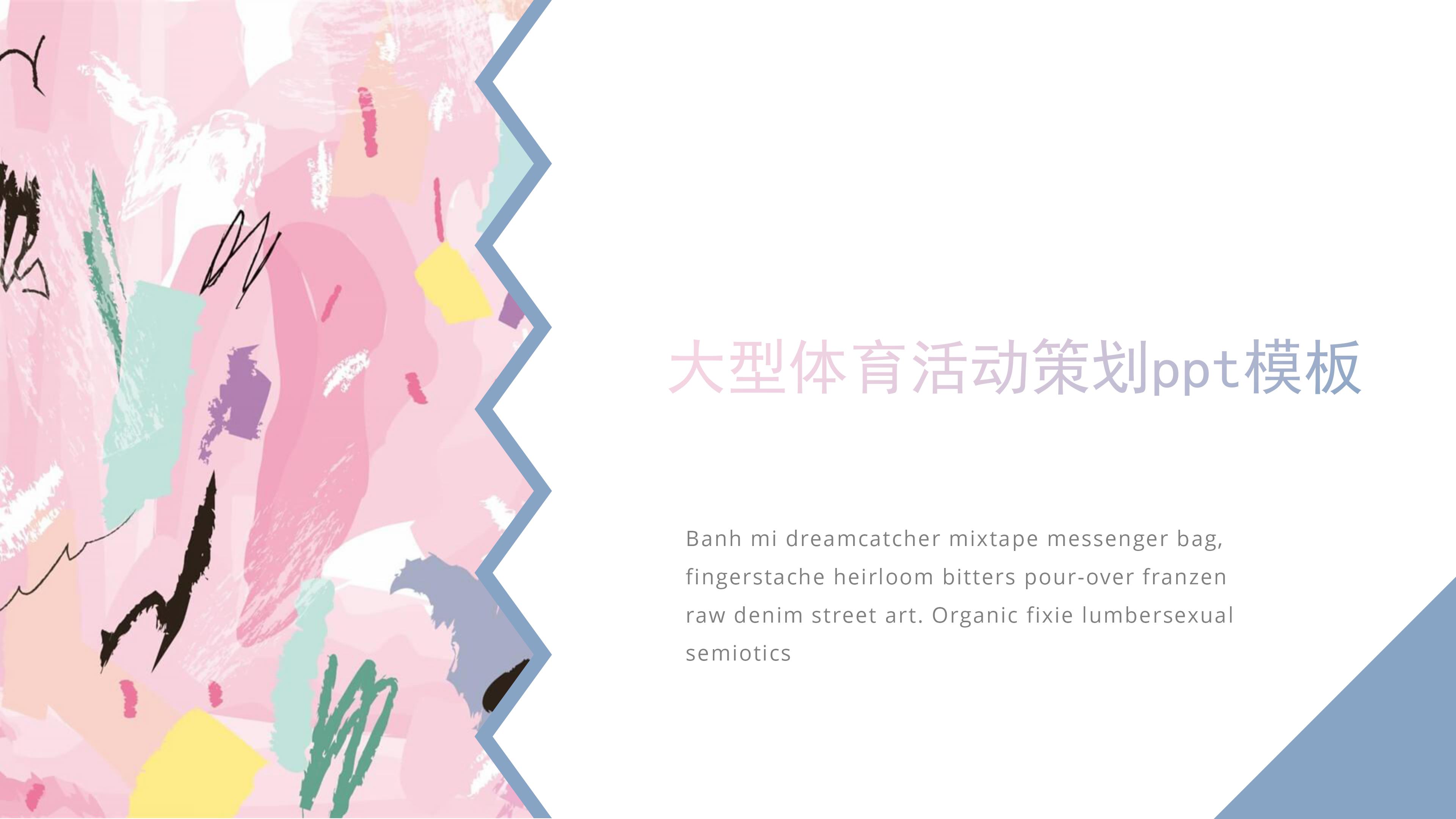 大型体育活动策划ppt模板