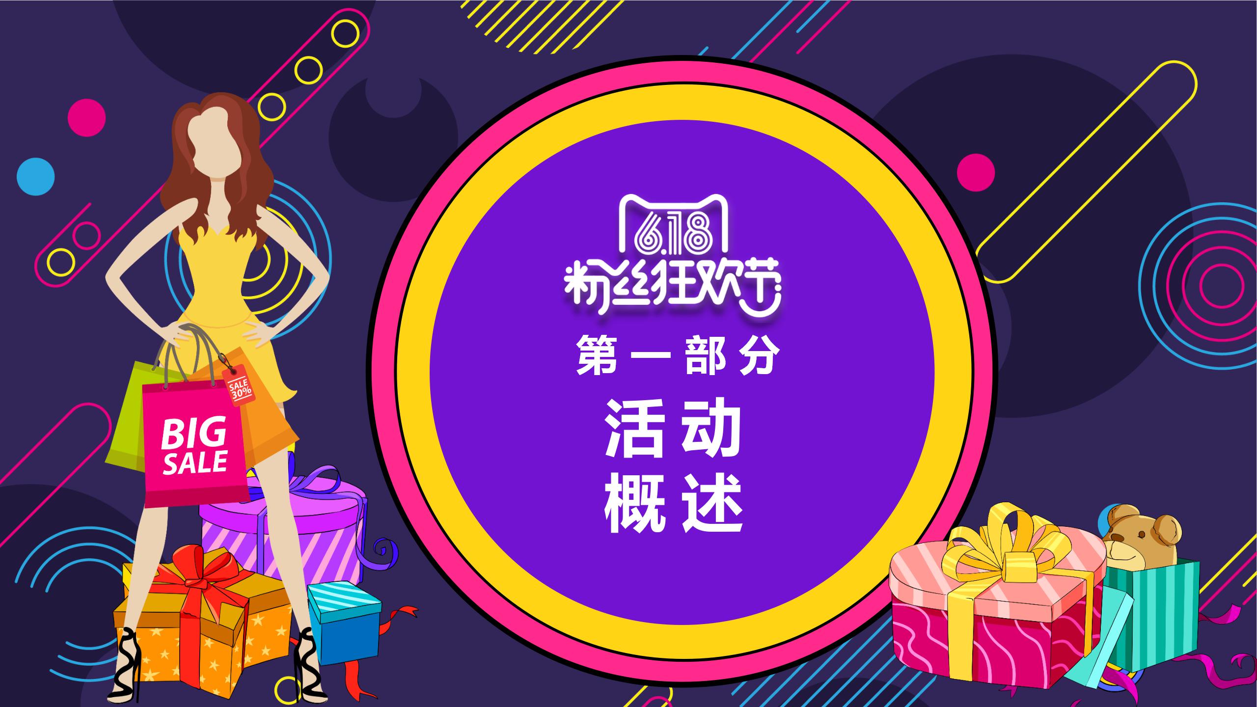 618粉丝狂欢节促销活动策划ppt模板