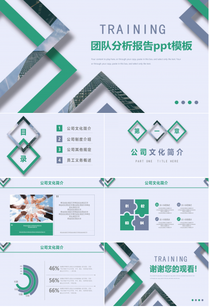 团队分析报告ppt模板