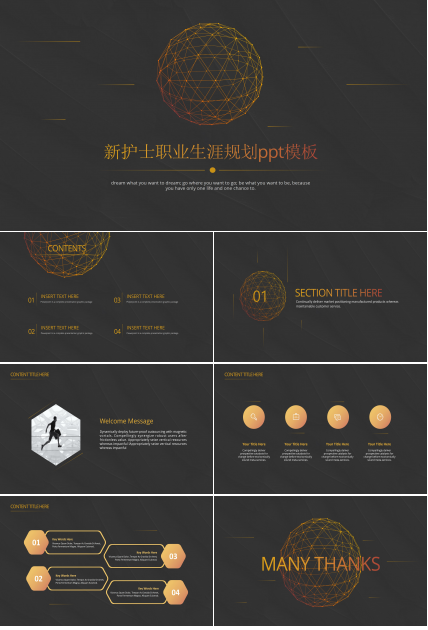 新护士职业生涯规划ppt模板