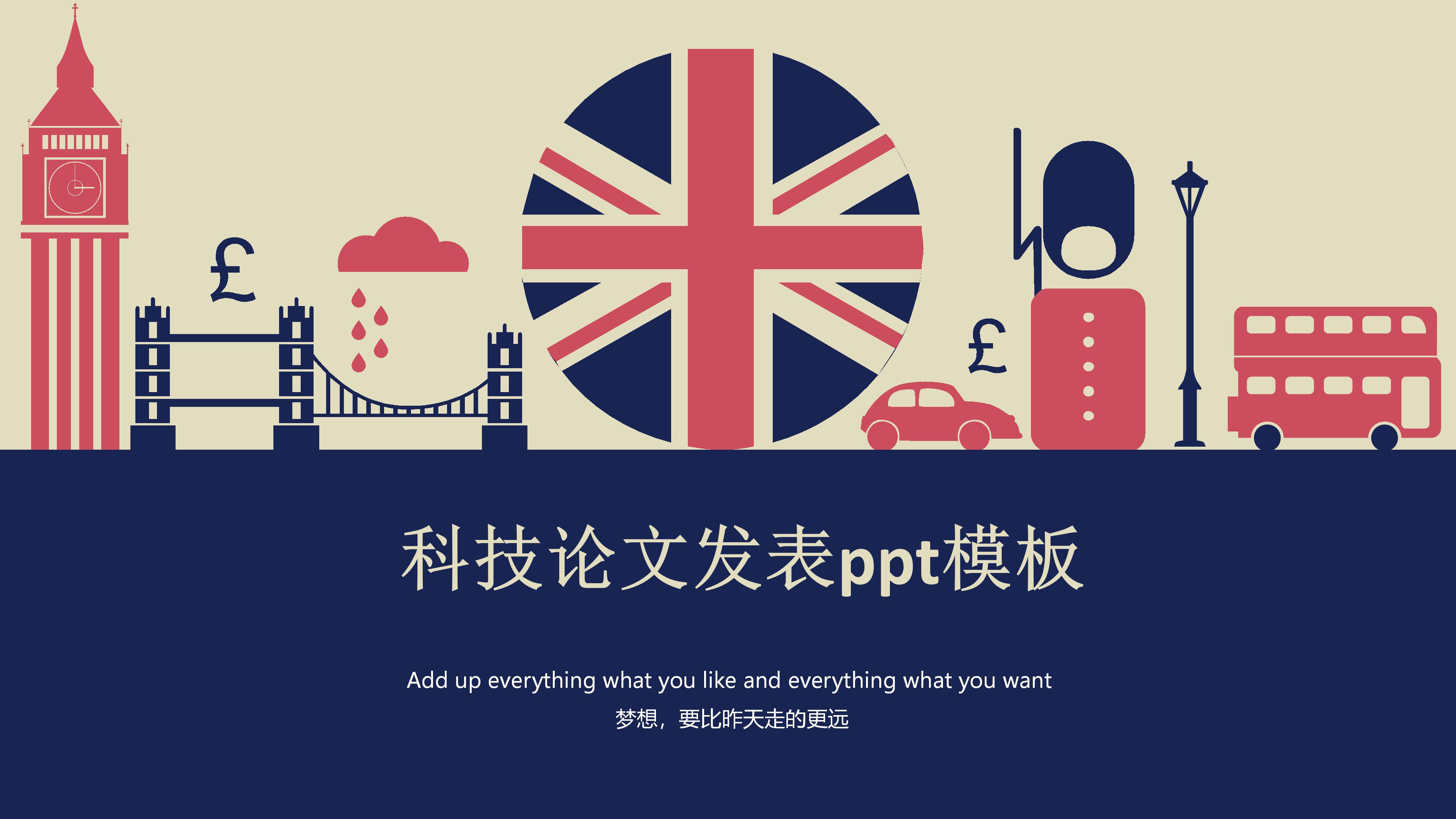 科技论文发表ppt模板