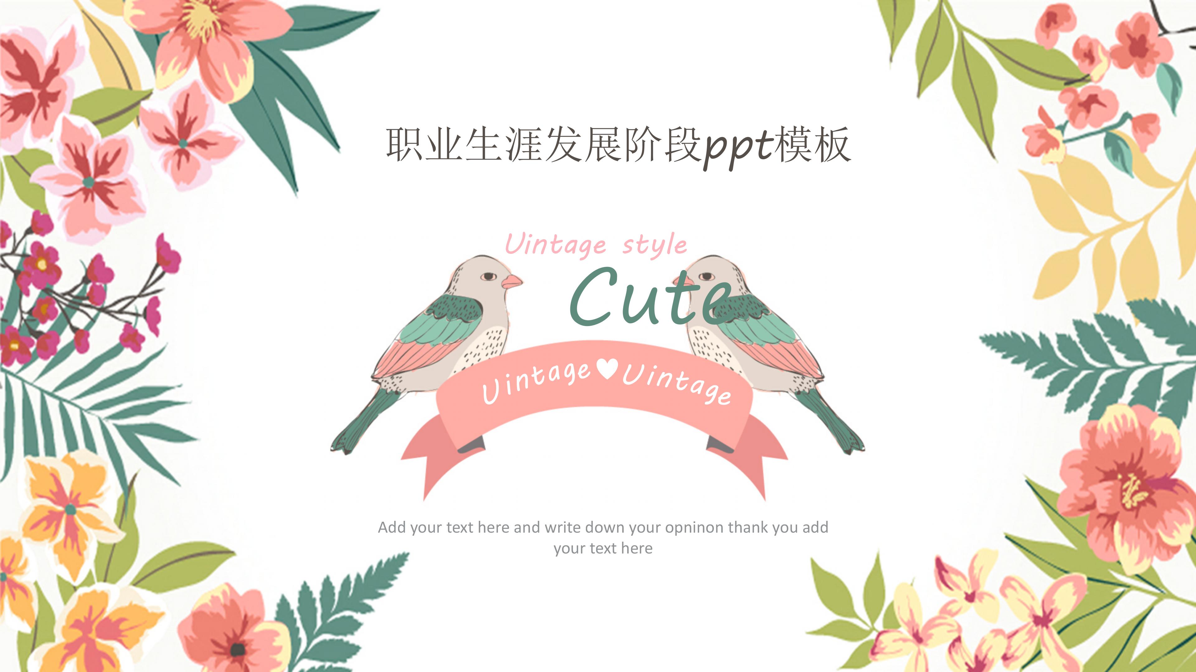 职业生涯发展阶段ppt模板