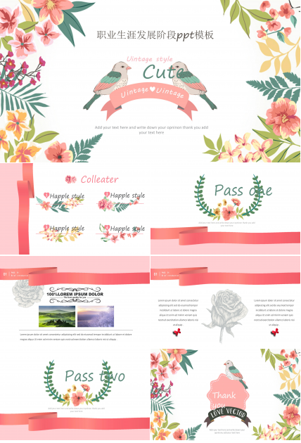 职业生涯发展阶段ppt模板