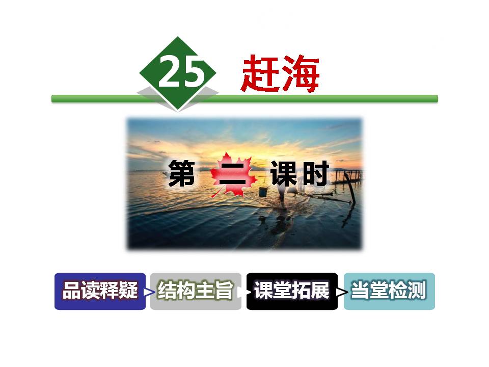 赶海说课ppt模板2