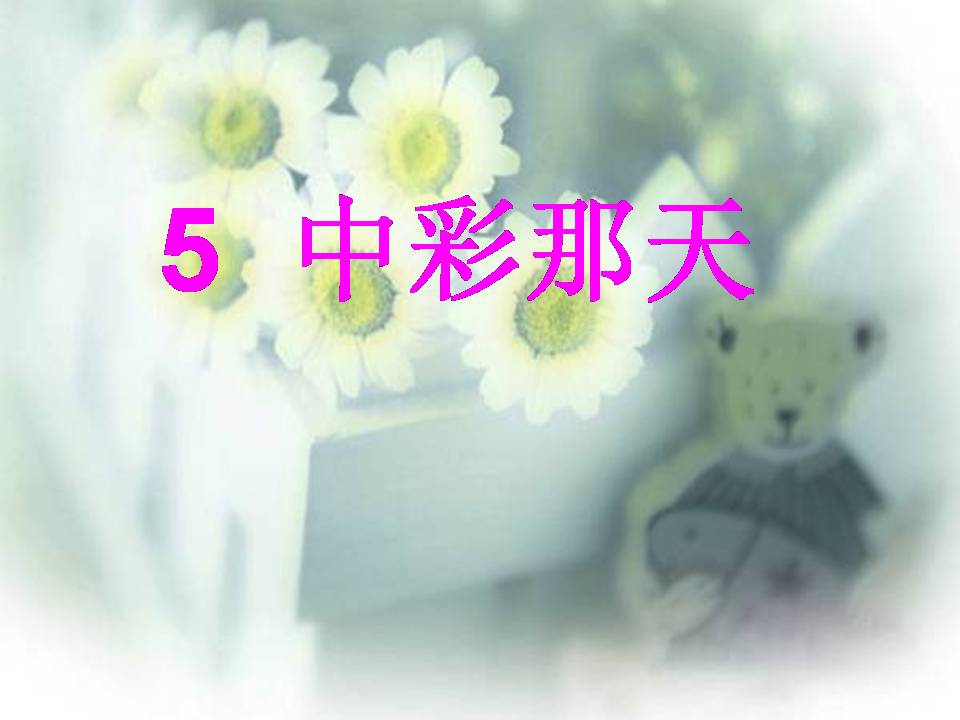 中彩那天ppt