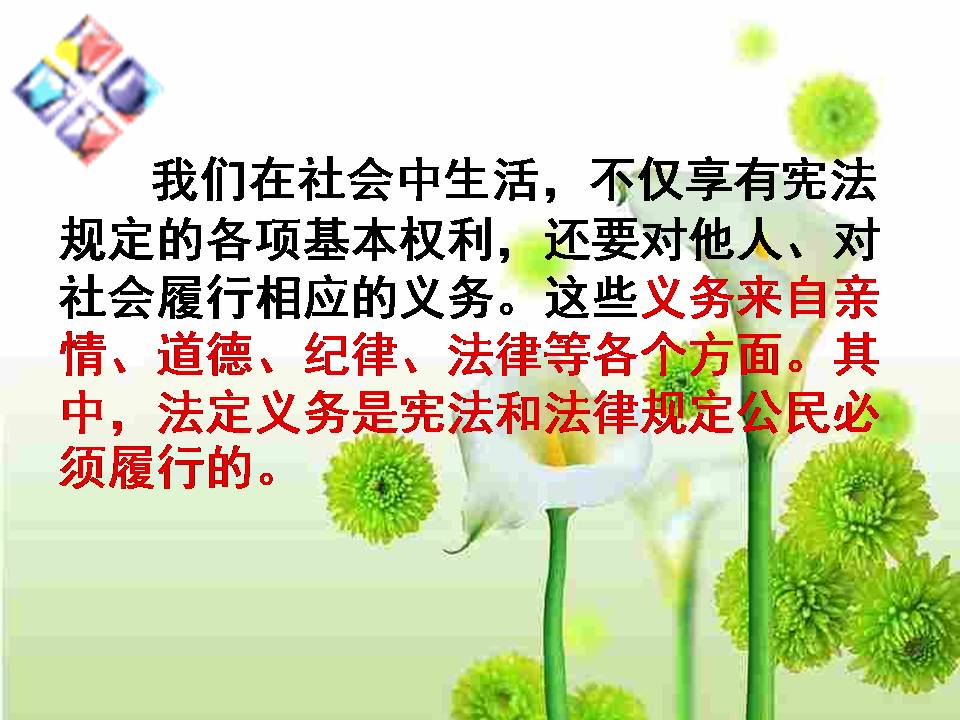 公民的义务-ppt模板下载社会公德