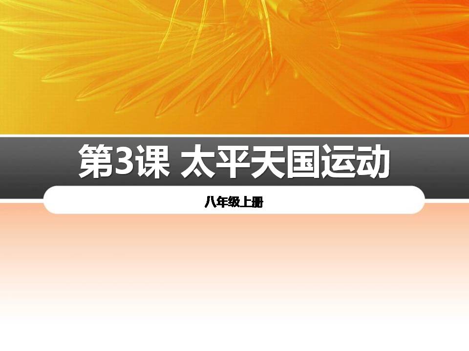 太平天国运动ppt历史