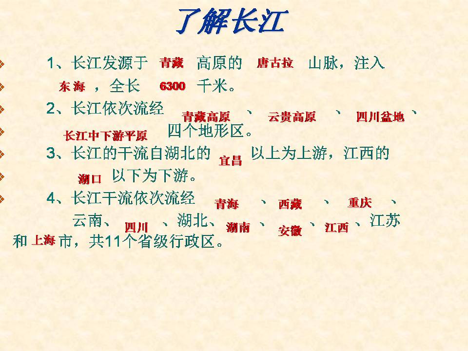 长江之歌ppt