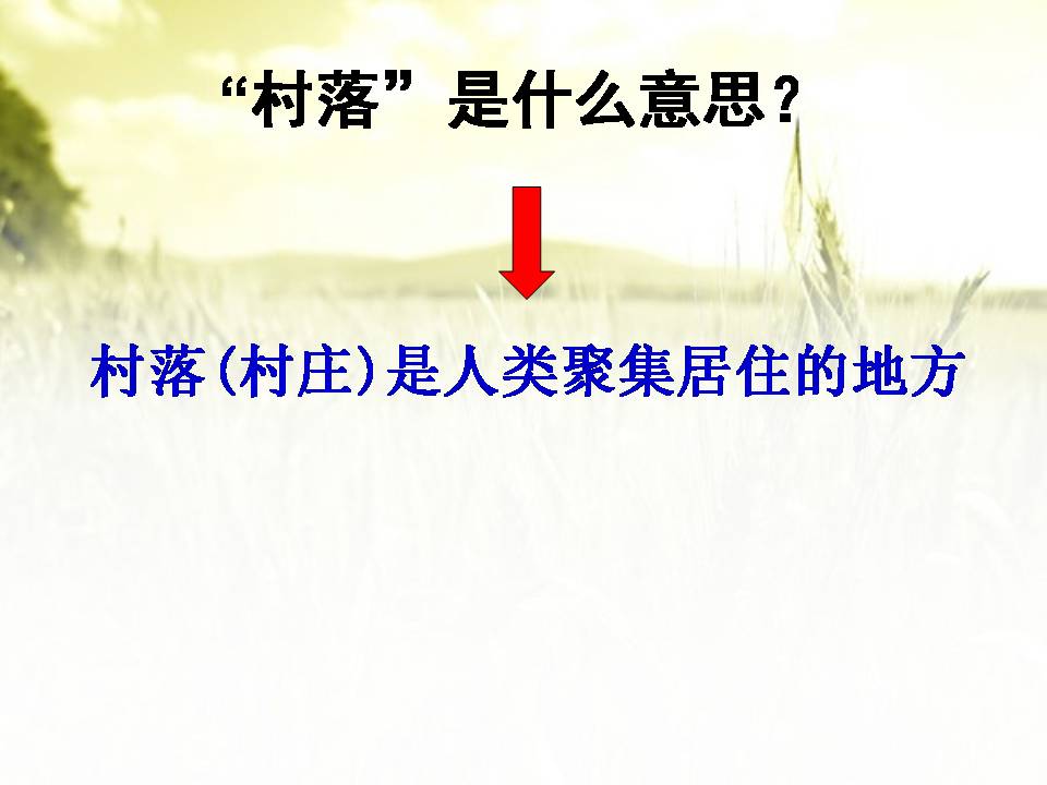 草虫的村落ppt课件