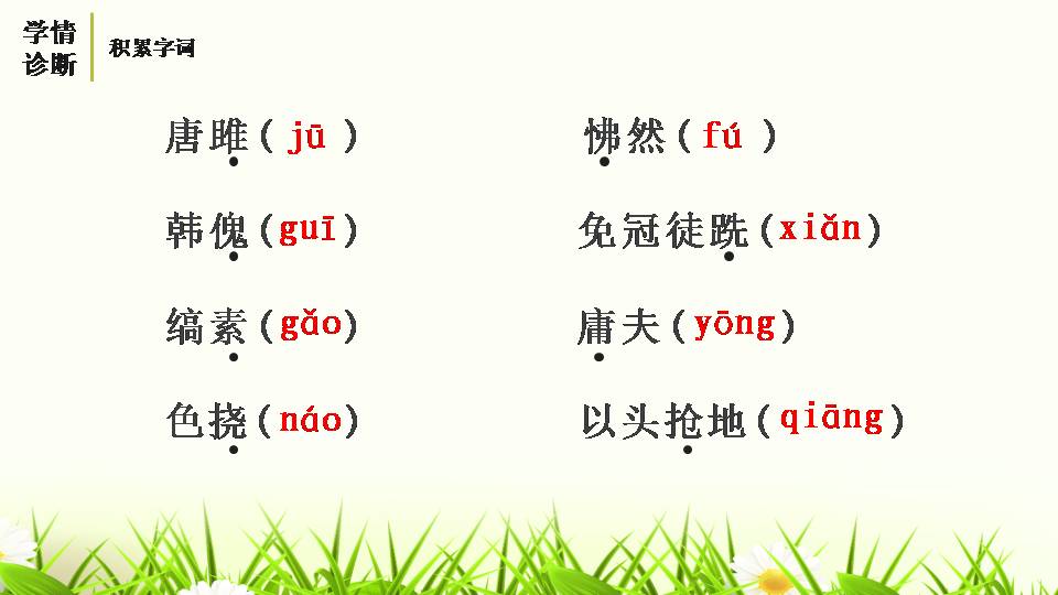 唐雎不辱使命复习ppt