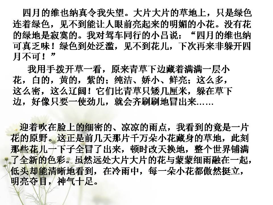 花的勇气ppt完美版