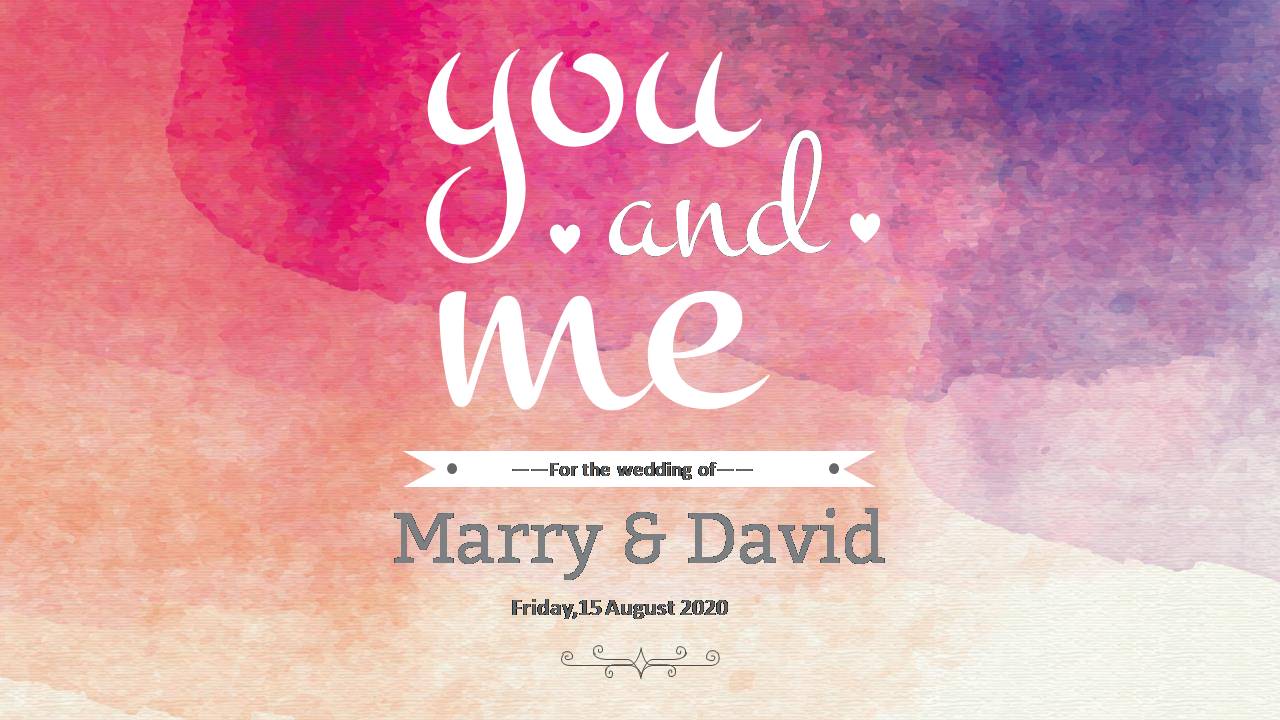 婚礼策划的ppt模板