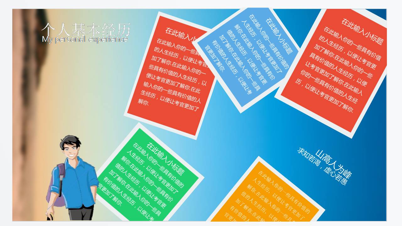 创意介绍ppt模板