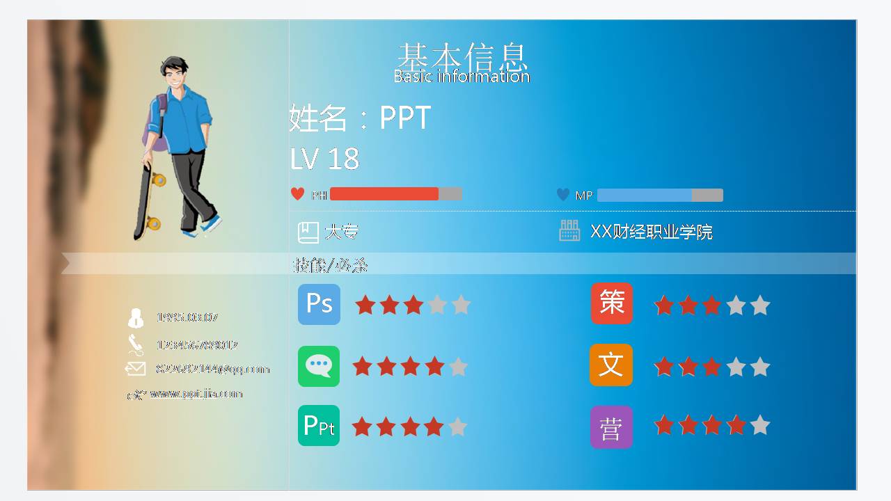 创意介绍ppt模板