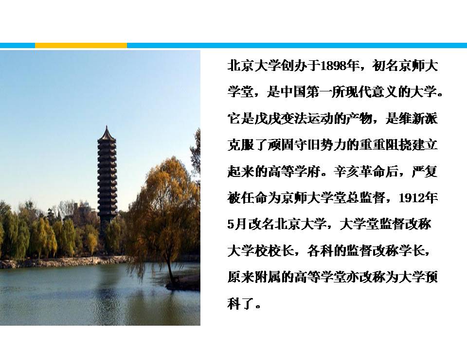 就任北京大学校长之演说ppt课件模板