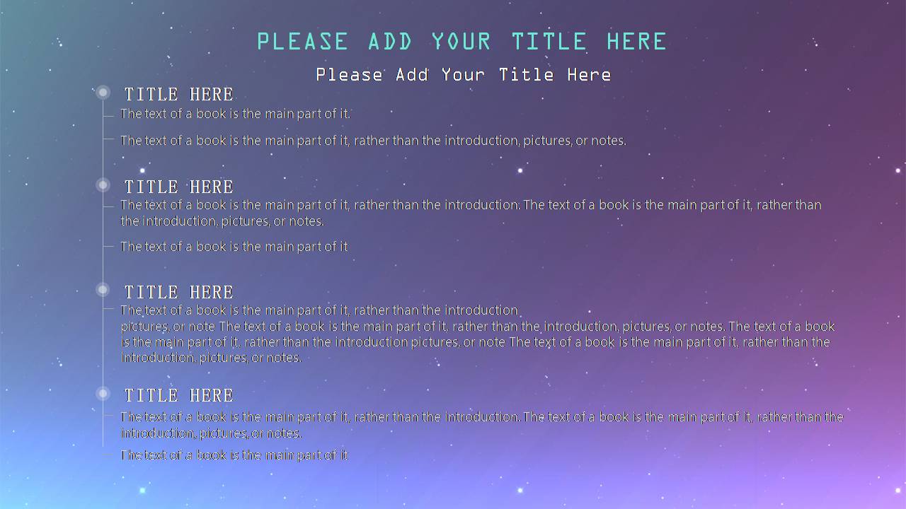 星空系列工作总结ppt模版