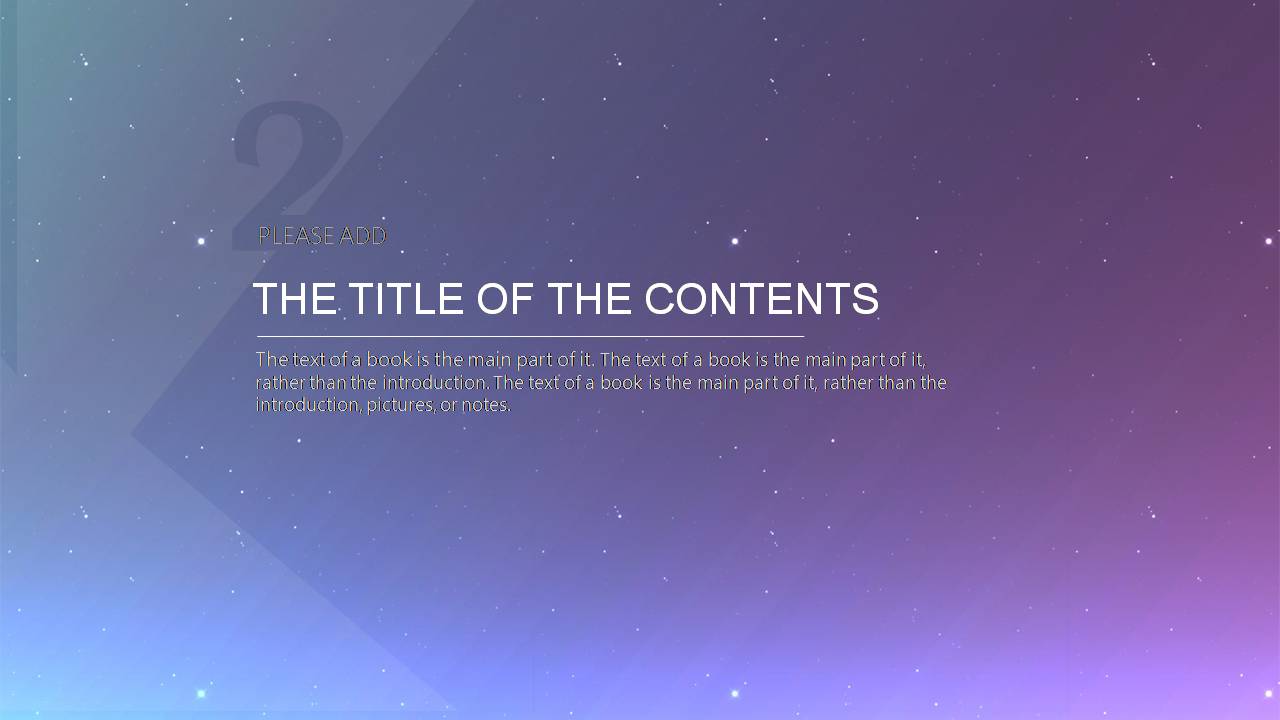 星空系列工作总结ppt模版