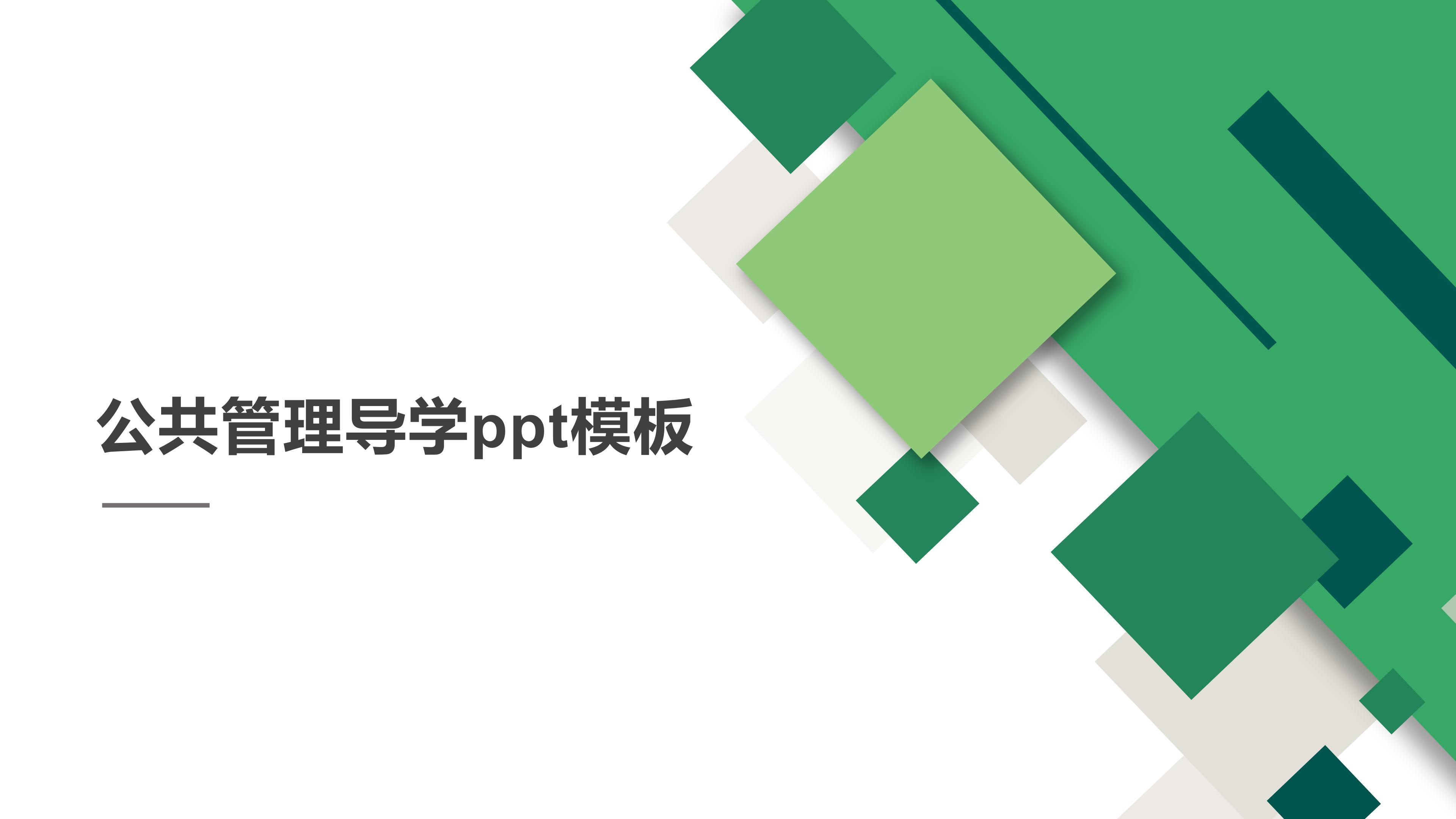 公共管理导学ppt模板