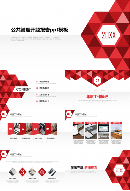 公共管理开题报告ppt模板