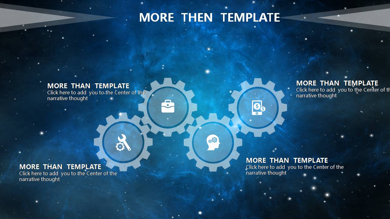 星空宇宙ppt模板