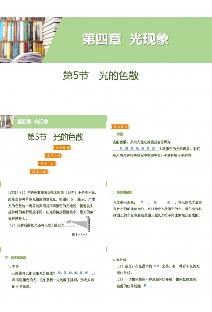 沪科版光的色散ppt