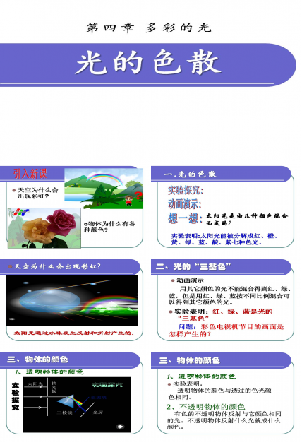 光的色散ppt