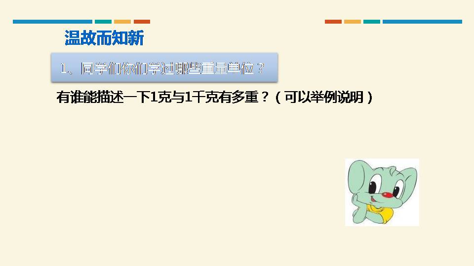 数学吨的认识ppt 