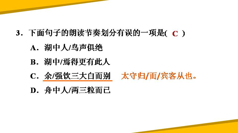 湖心亭看雪ppt语文课件