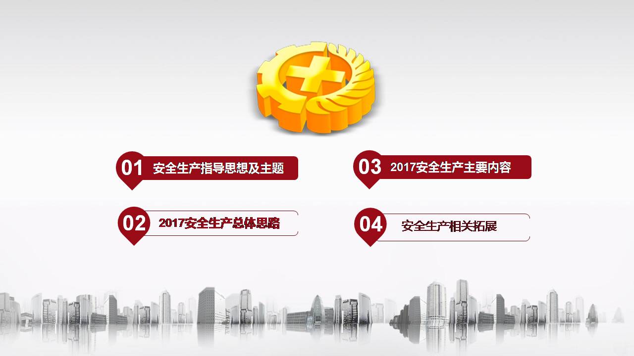 工程安全类ppt模板 