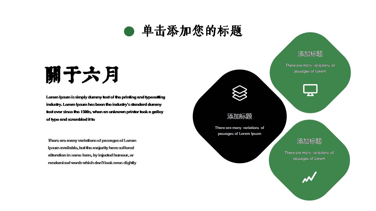 夏日清凉六月ppt模板