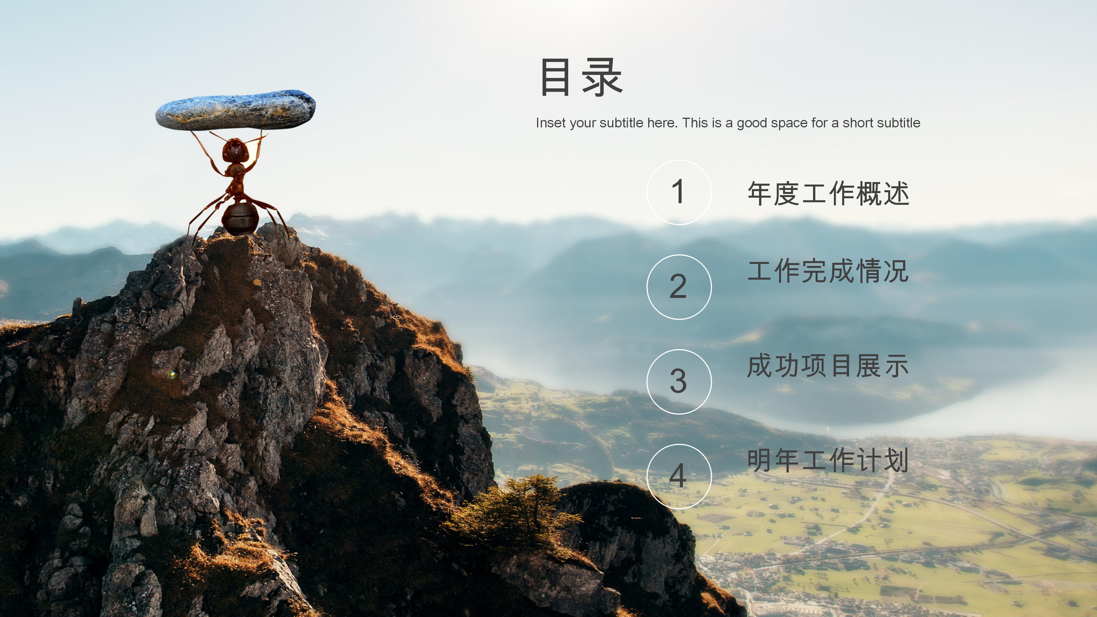 简约大气时尚月度工作总结ppt模板