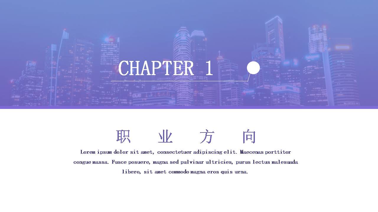 wps职业生涯规划ppt模板