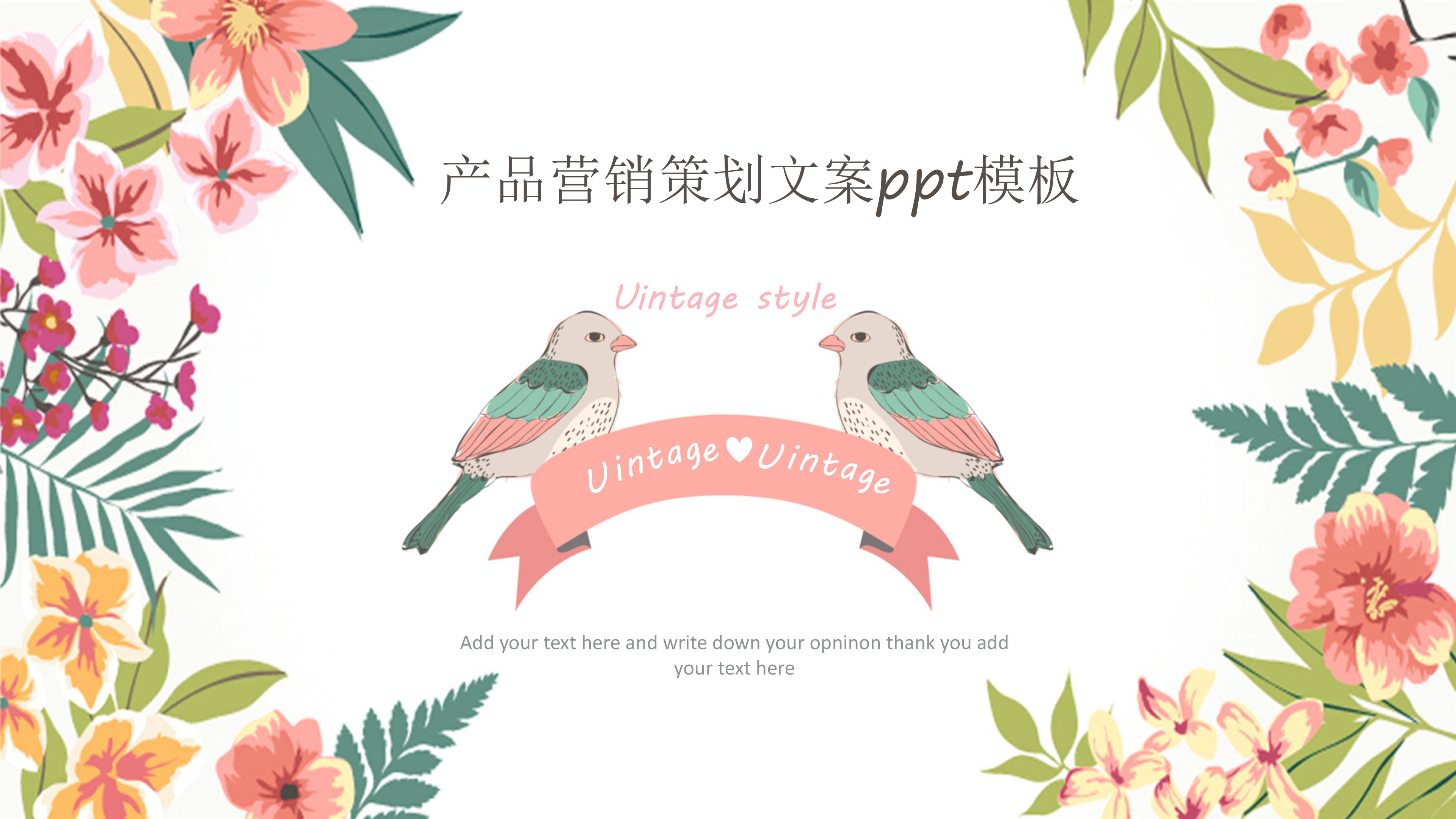 产品营销策划文案ppt模板