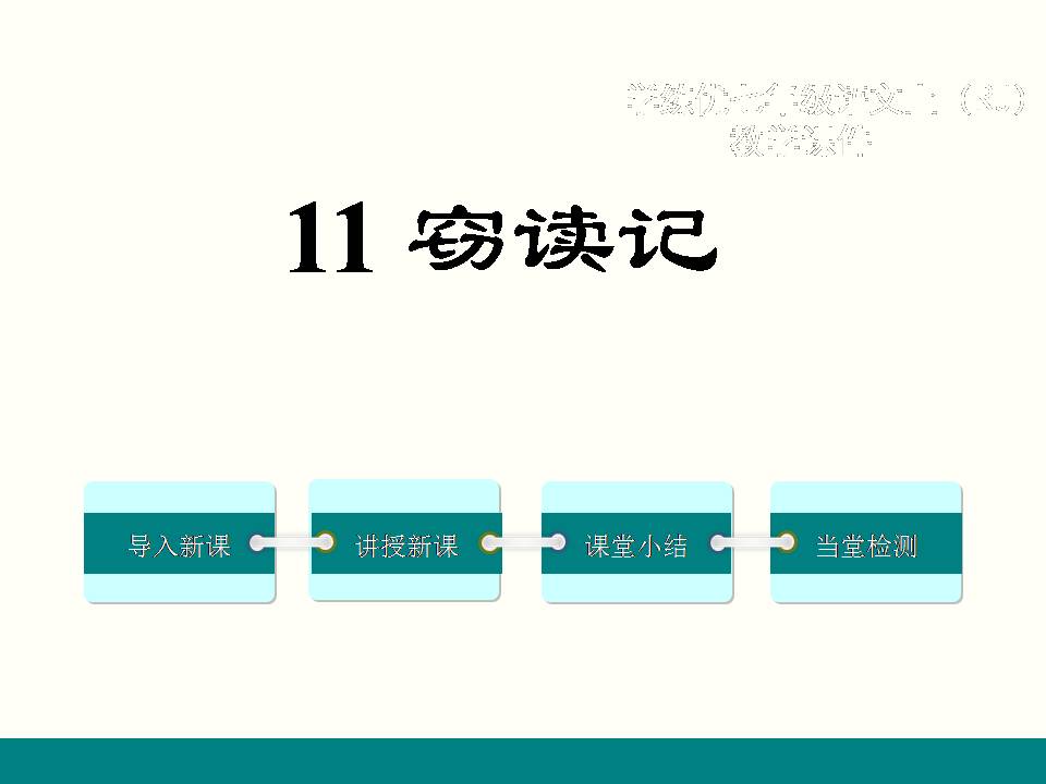 窃读记ppt模板