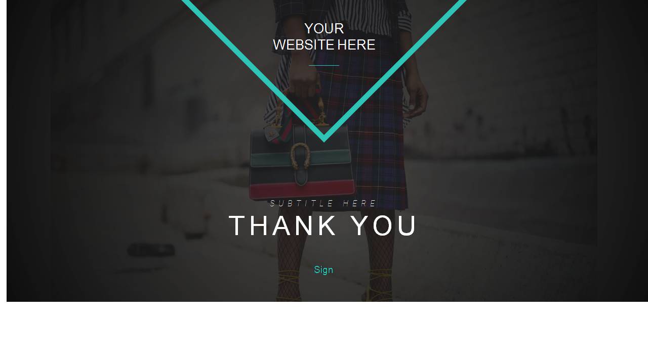 时尚行业ppt模板 